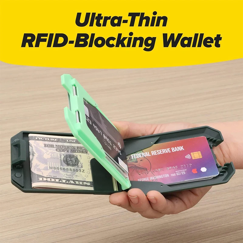1/2PCS Ultra-Thin Wallet Anti-Demagnetization Shielded Wallet Removable Wallet Anti-Theft Wallet Anti-Pressure
