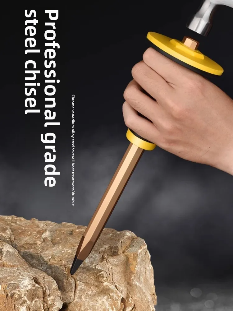 Alloy Steel Flat Shovel, Chisel, Drill, Concrete Stonemason, Chisel Craft, Flat Chisel, Stone Splitting Tool