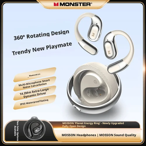 Auriculares Inalámbricos Bluetooth Monster Open Fit Ac330,