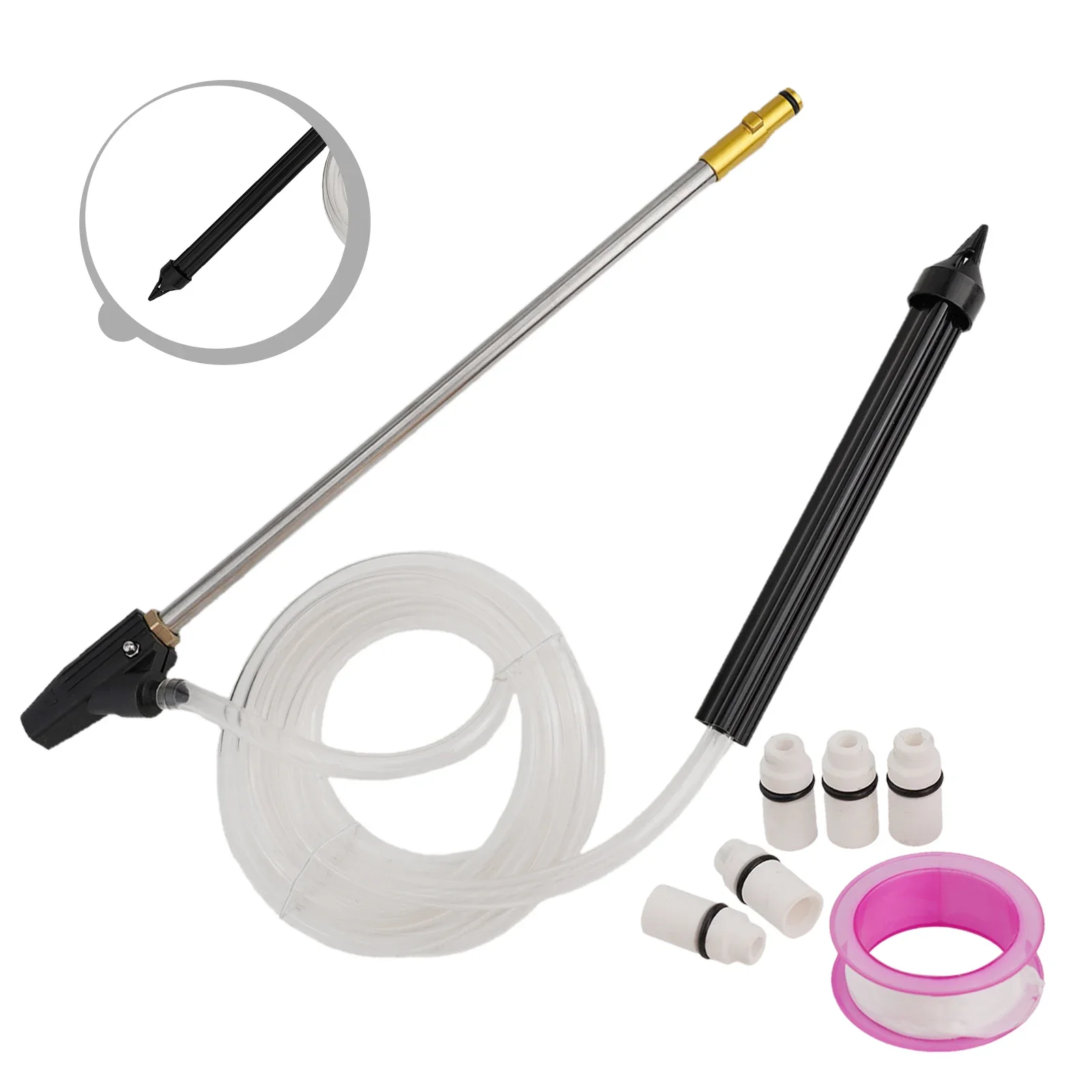 

Hose Nozzle Suction Pipe Brass Adapter Pressure Washer Sand Blaster Cleaning Accessories Power Tool High Quality