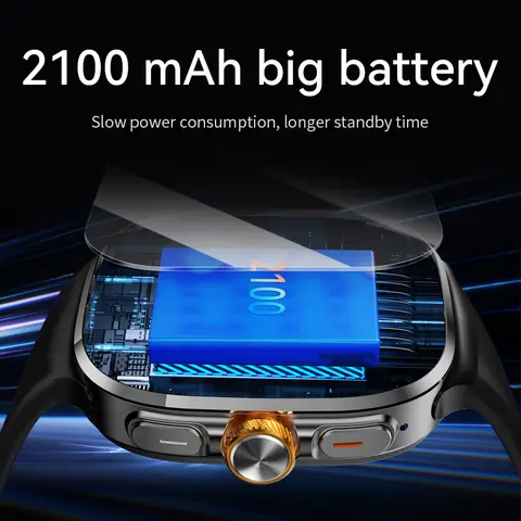 5G/4G 모든 네트워크 스마트 시계 2.4인치 AMOLED 2100mah 배터리 8GB+128GB RAM 1000W 카메라 GPS WIFI Google APP 다운로드 스마트워치