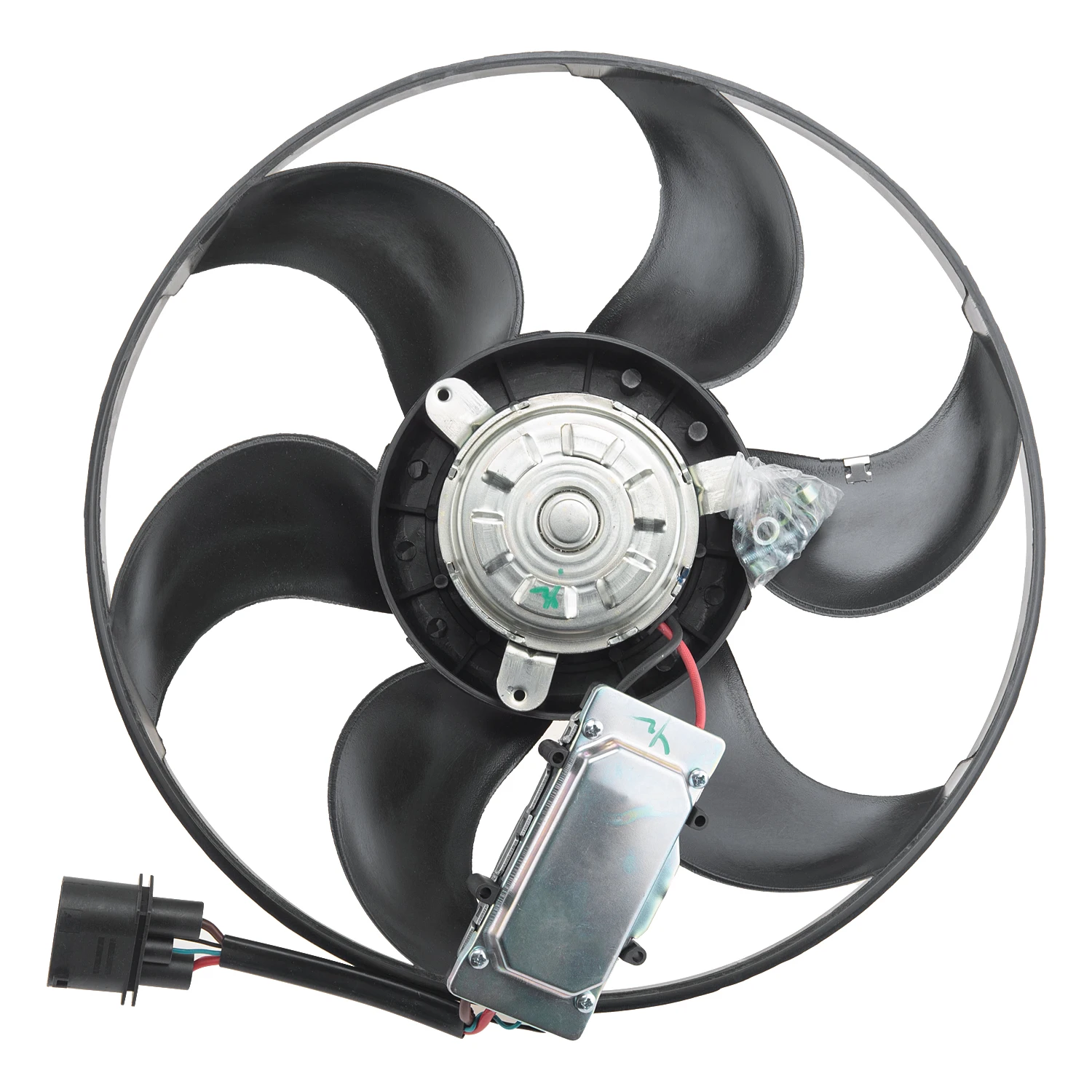 Right Passenger Side Auxiliary Cooling Fan 4F0959455J For AUDI A6 Allroad C6 quattro,A6 C6 2004-2011 2.7T/3.0T/4.2