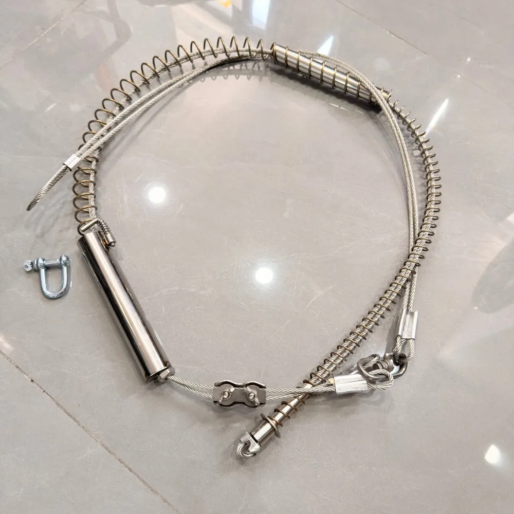 

1 шт. Пружина усиленная диаметром 4 мм с гайками для замены в ловушках для диких кабанов, лис и мышей