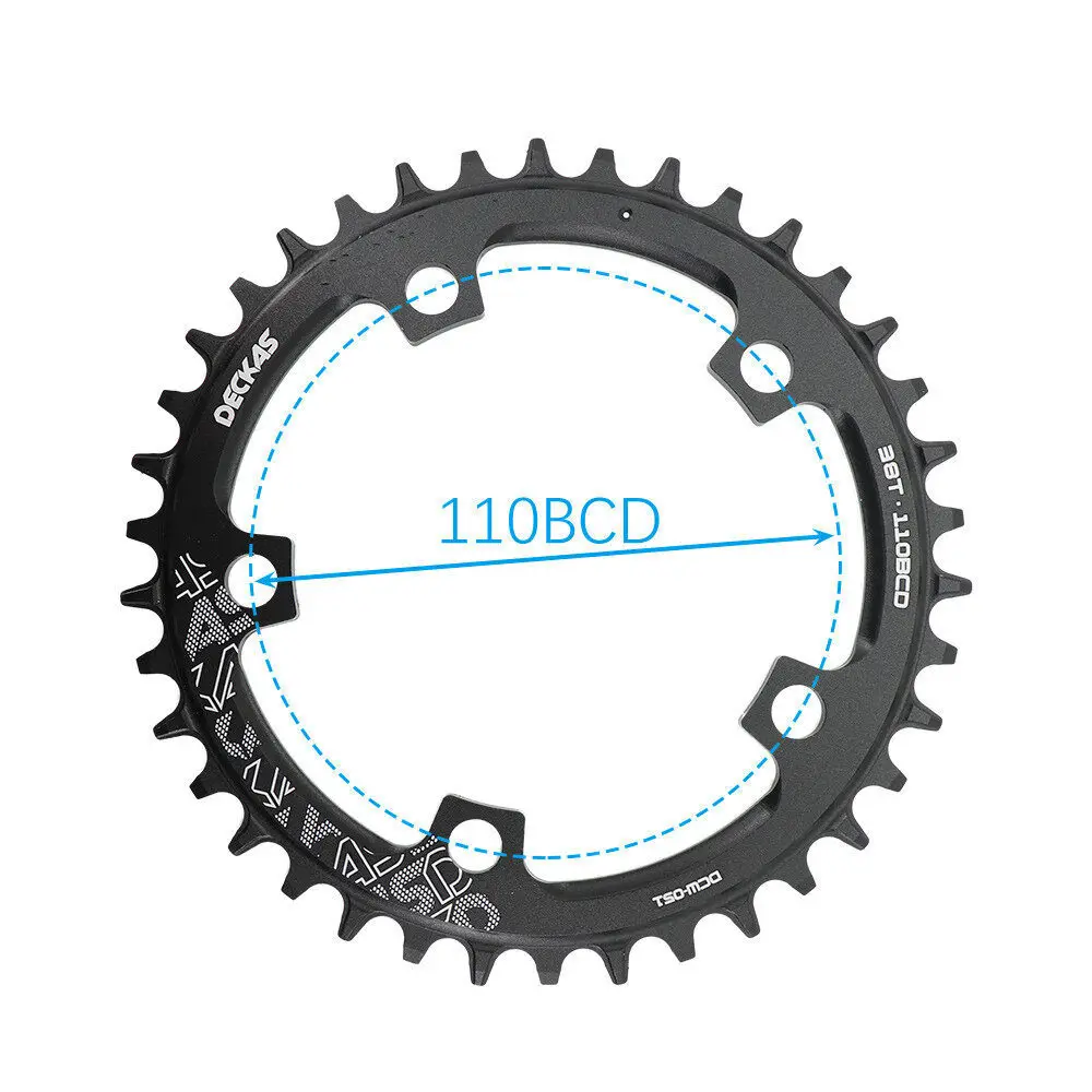 DECKAS 110BCD Chainring 36T-52T Bicycle Chainwheel forShimano SRAM 5 Bolt Road Bike Narrow WideCrank Bike Accessories