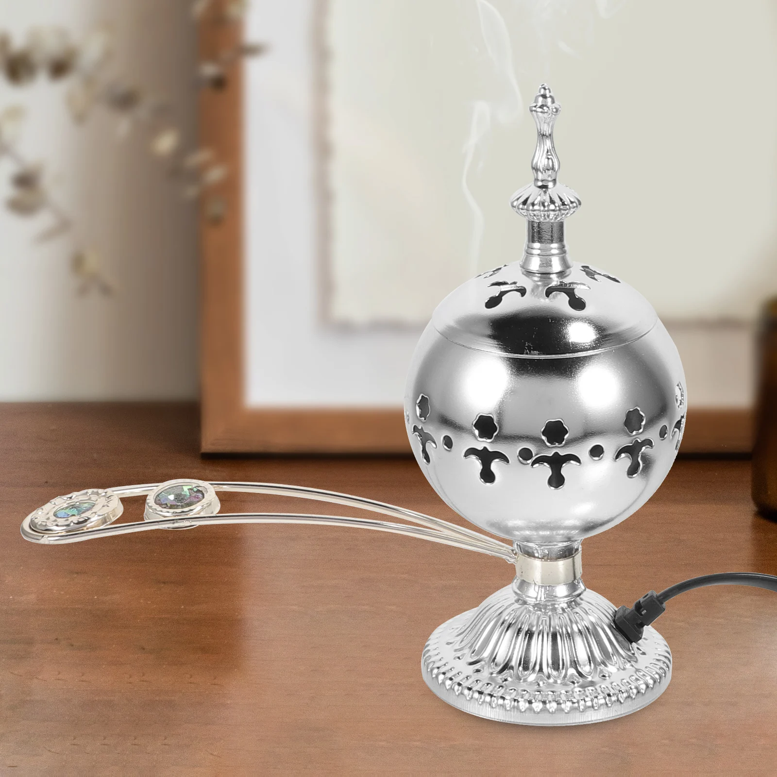 

Incense Burner Premium Materials Fragrance Cone Decorative Aluminum Alloy Censer Holder