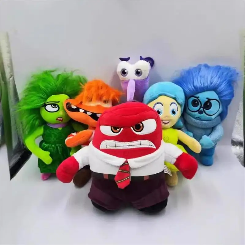 Baru bagian dalam 2 boneka kecemasan mewah lucu Joy Fear Anger menolak sedih Riley Plushish mainan koleksi Model hadiah ulang tahun