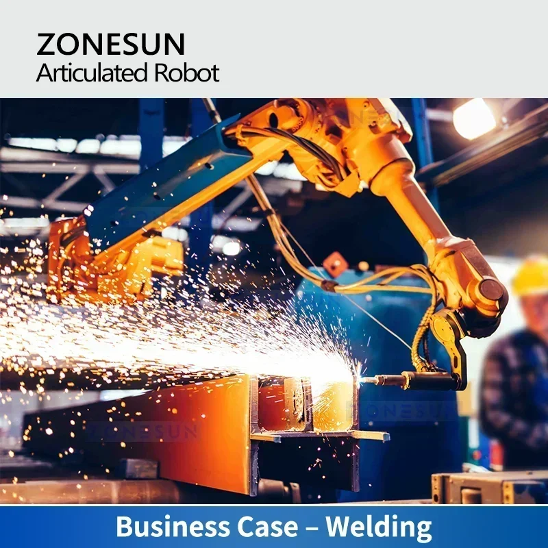 ZONESUN 4 Axis Palletizer Industrial Articulated Robot Material Handling Robotic Arm Automation Production Integrated Line