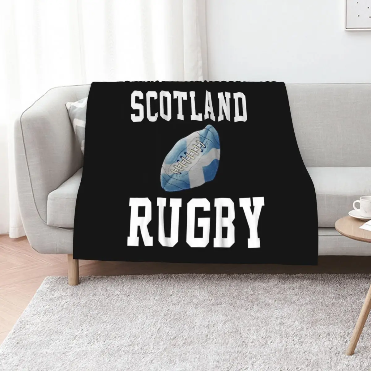 

Scotland Rugby Throw Blanket Spring Fall Cozy Throw Blanket for Couch