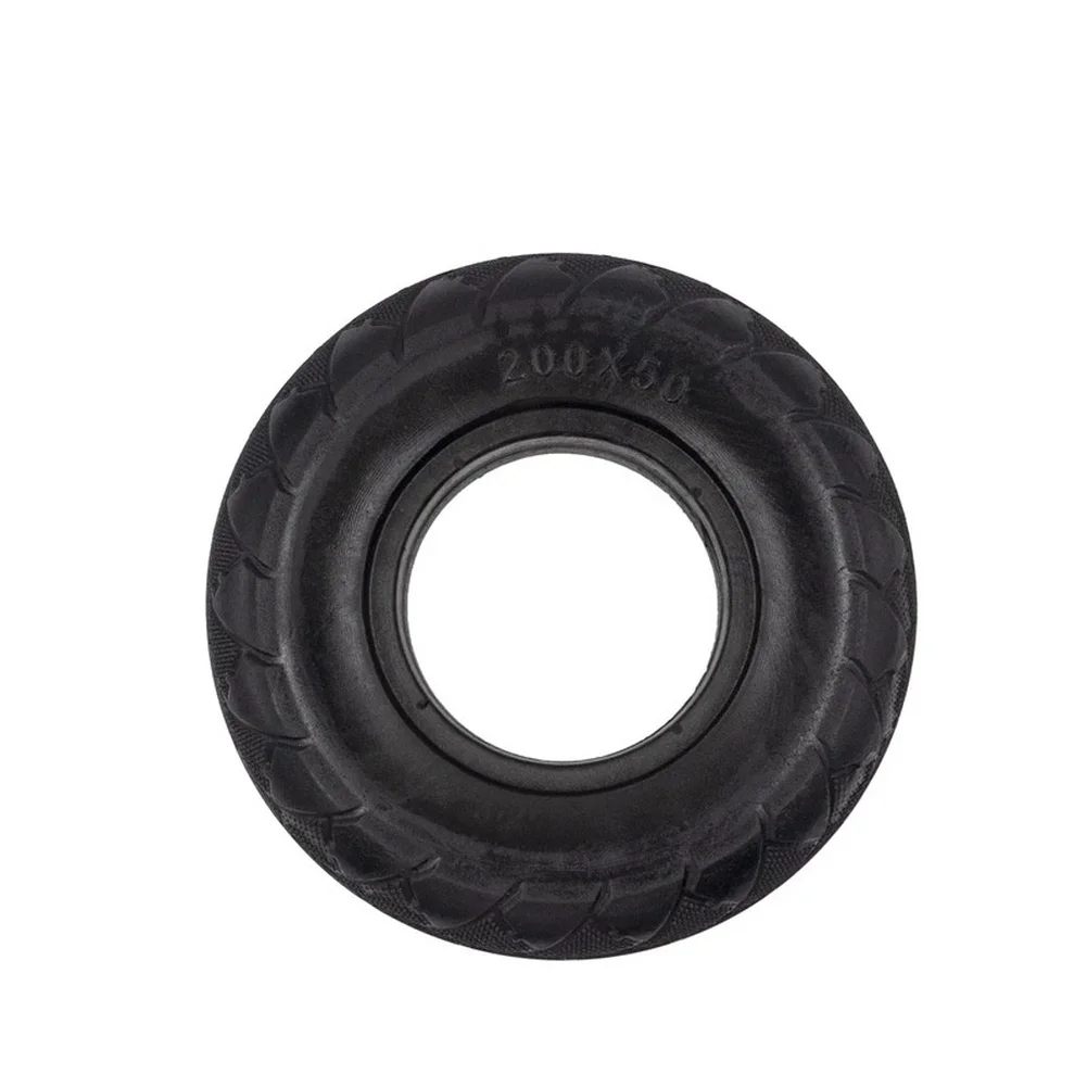 

Solid Scooter Tire 200x50 Airless 8 Inch Front Wheel Replacement for Reliable Ride Without Inflation or Puncture Issues