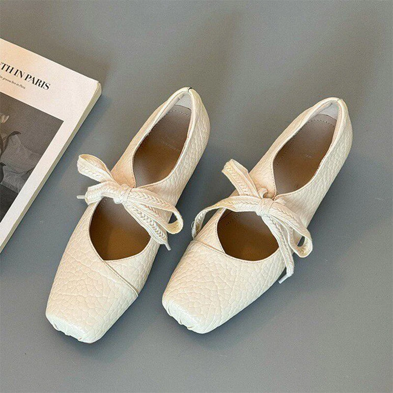 Damen-Schuhe mit eckiger Zehenpartie, modische High Heels, flache Slipper, Sandalen für Sneaker, neu, bequem, elegant, zum Gehen, Mujer Zapatos