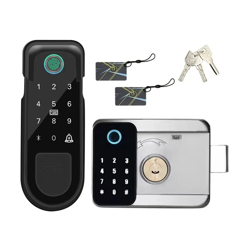 B29C-Bluetooth Door Lock Smart Combination Locks Keyless Entry For Fingerprint Tuya App Key IC Card Model B