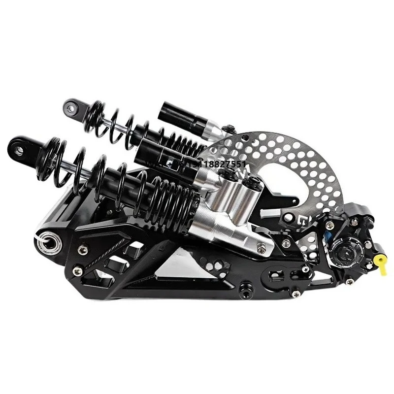 QS MSP Motorcycle CNC Rear Suspension Swing Arm Shock Absorber Brake Caliper Kit for Electric Motorcycles Made in Mainland China