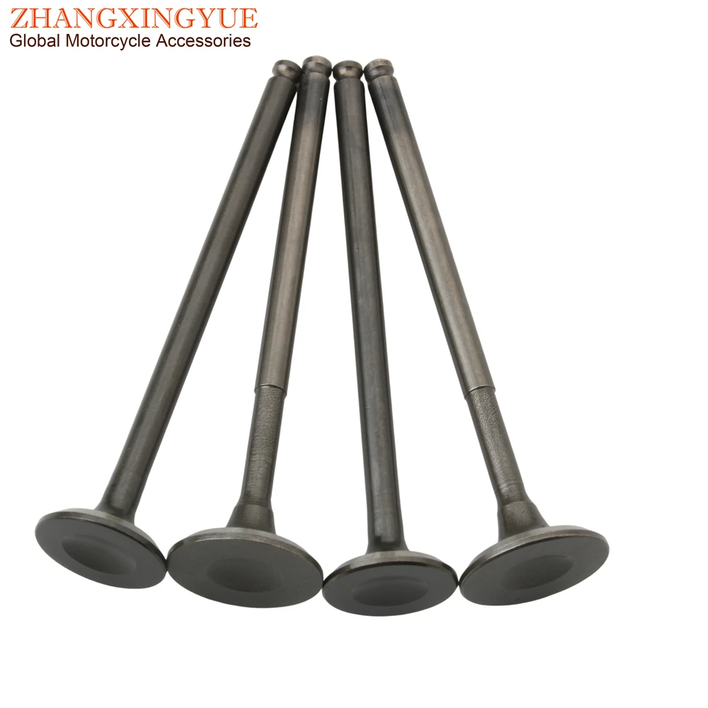 Scooter 4PC Intake And Exhaust Valves For SYM Jet14 Jet X 125cc 14711-MB1-000 14721-MB1-000