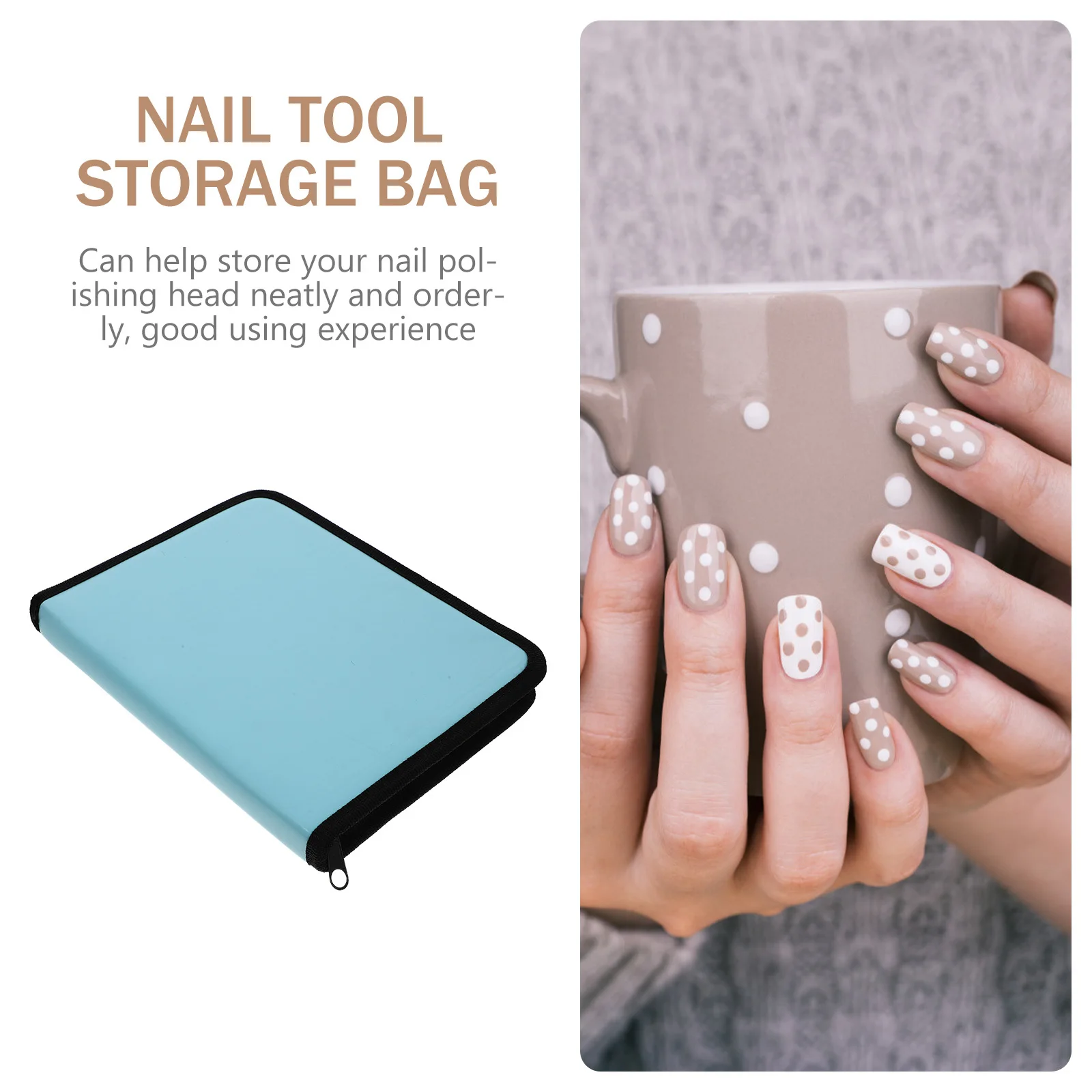 

1 шт. Компактный футляр для фрез и насадок для маникюра, органайзер для личного ухода за ногтями, идея подарка для подруг