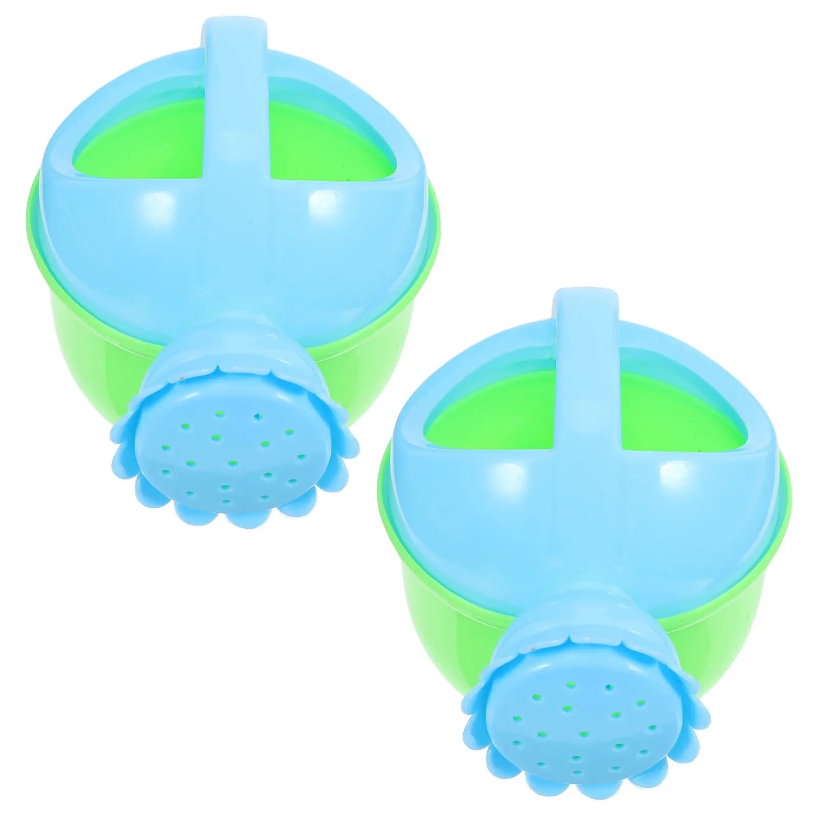 

2Pcs Children Bathing Water Kettle Toys Safe Comfortable Design Brightly Colored Perfect Size Summer Pool Fun Attractive