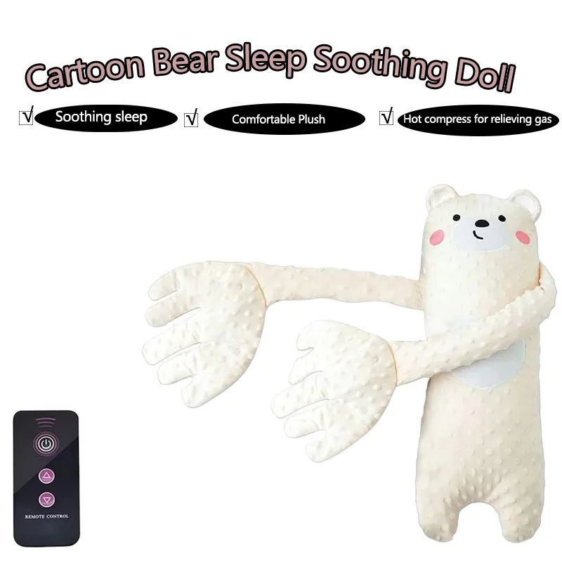 remote-control-electric-baby-sleep-toy-cartoon-bear-shaped-plush-soothing-dolls-cartoon-baby-sleep-aid-comfort-soother-pillow