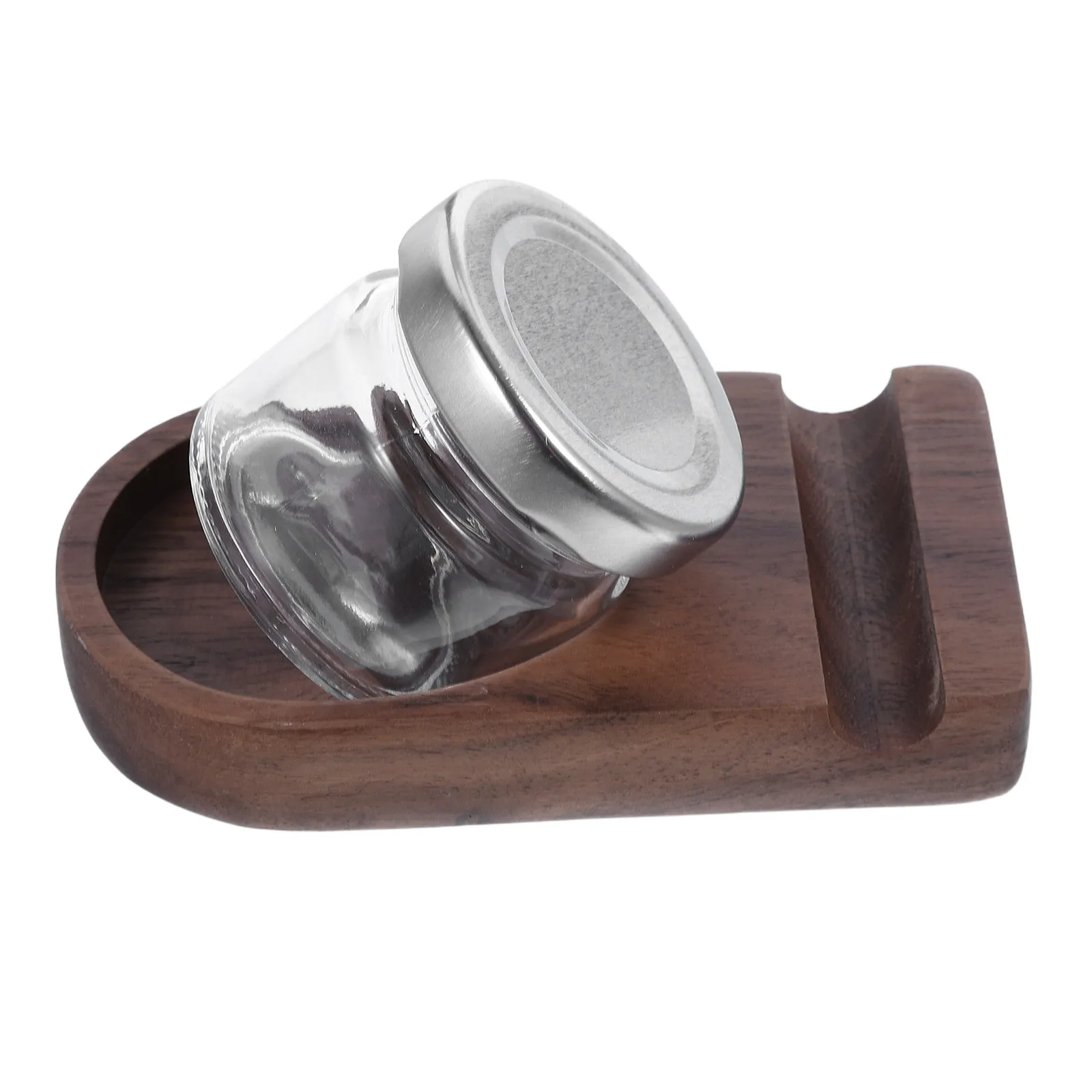 1Set Wood Calligraphy Pen Holder Well Nib Rest Glass Ink Bottle Stand Desk Organizer Pen Rest for Hand Lettering Artists