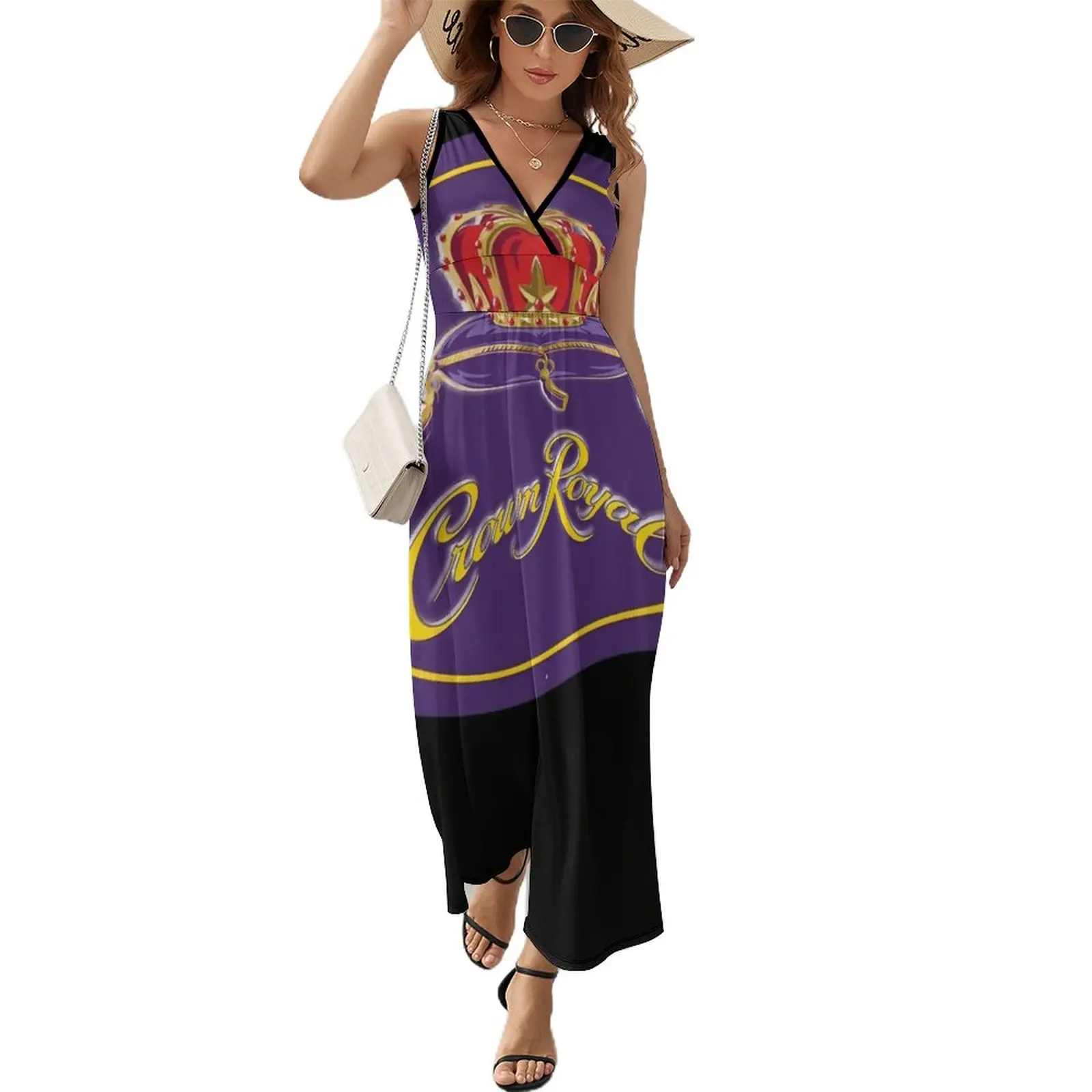 Crown Royal Essential Logo Essential Sleeveless Dress evening dress women dress women summer 2023 dresses for women 2023