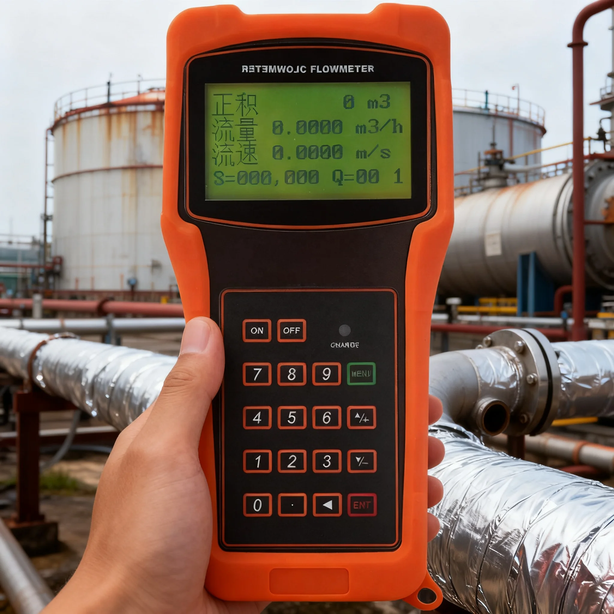 2026 Hot Sale New Ultrasonic Water Flowmeter ±1%R Non-invasive Flow Measurement Clamp-on Ultrasonic Flow Meter 2