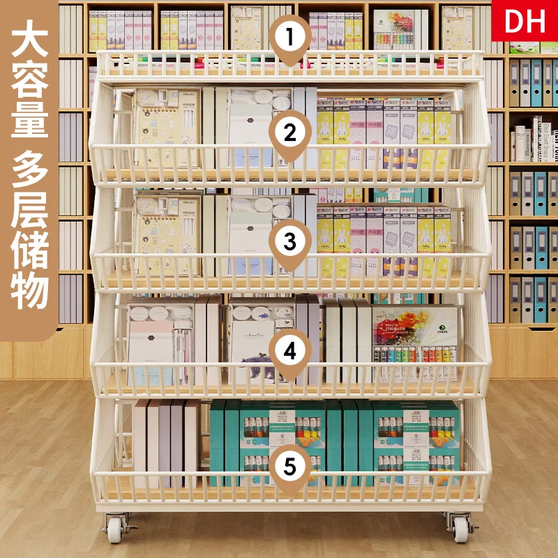 Supermarket Shelf Display Cabinet Convenience Store Oblique Basket Stationery Snack Store Shelf