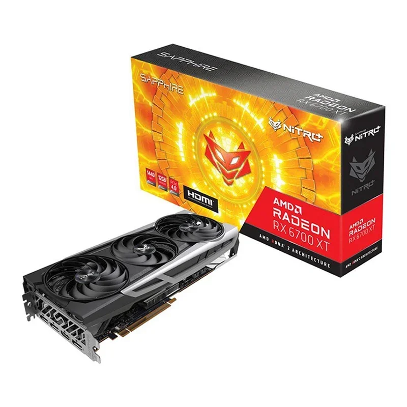 yyhc New Sapphire RX 6600 XT 8Gb Nitro For Gaming Desktop Gaming AMD Gaming Graphic Card