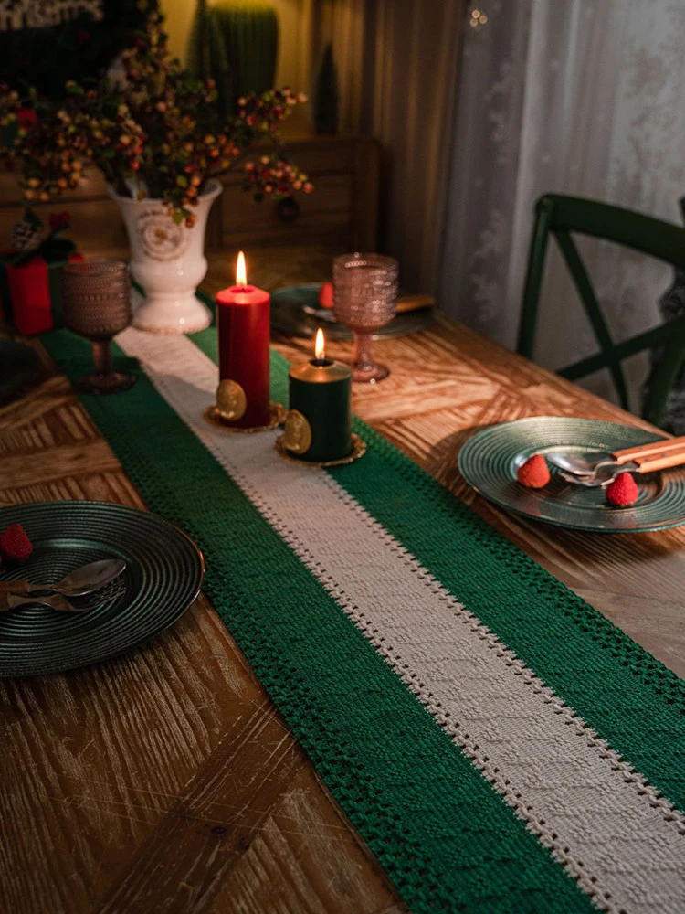 

30cm Woven Cotton Linen Table Runner Narrow Table Mat,Dresser Scarf,Long Decorative Cloth For Dining Table,Coffee Bar & Tea Flag