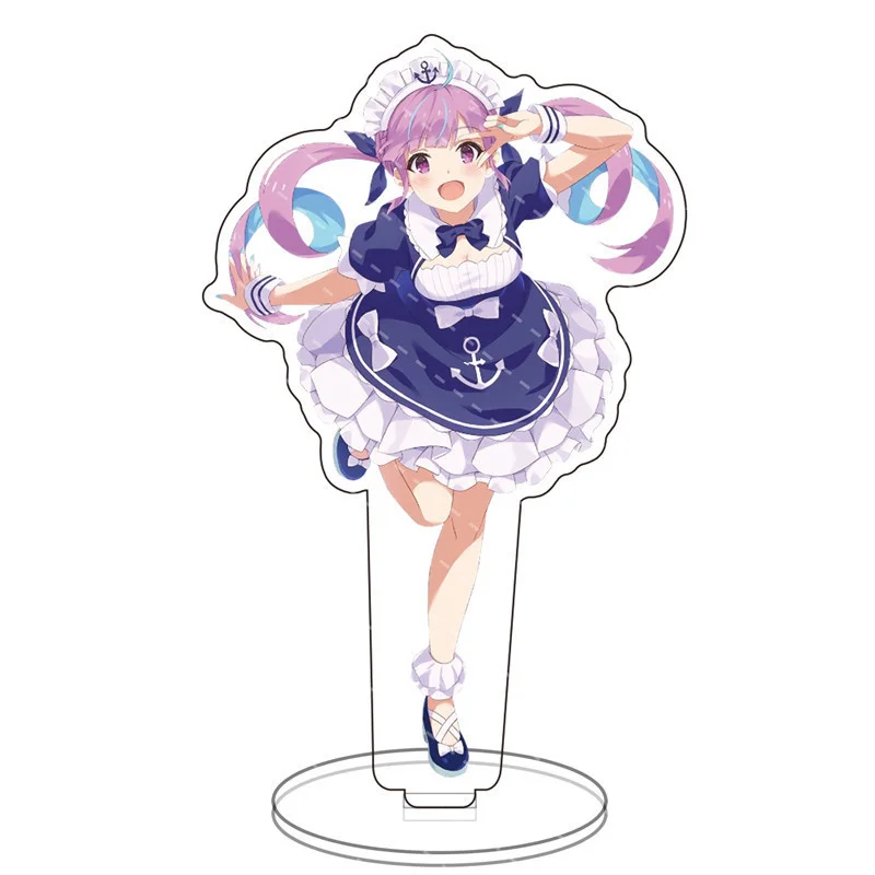 New Anime Hololive Vtuber Acrylic Figure Stand Model Plate Cosplay Keychain Cute Girls Ōokami Mio Desk Decor Fans Gift