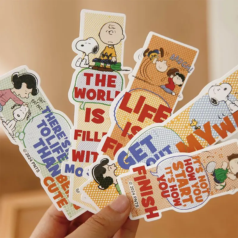 Snoopy animation peripheral cartoon cute special-shaped bookmark creative kawaii paper note stationery student gift wholesale