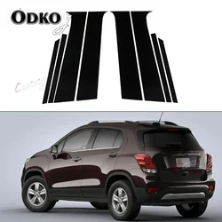 8Pcs/Set Car Pillar Posts for Chevrolet Trax 2015 2016 2017 2018 2019 2020-2022 Window Door Trim Cover Decoration Stickers