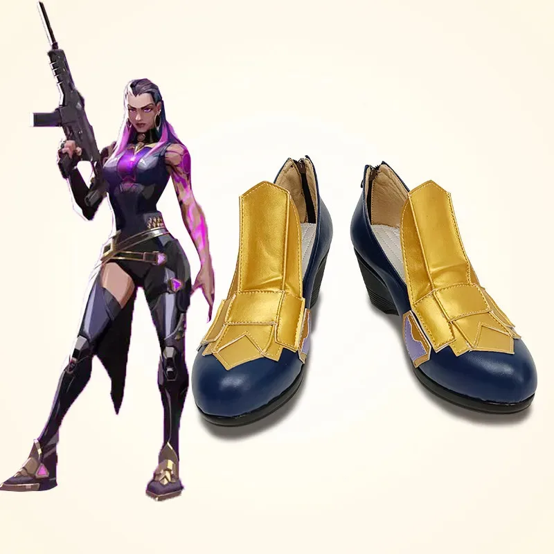 Nuevo juego VALORANT Reyna, zapatos de Cosplay, accesorios de Halloween personalizados