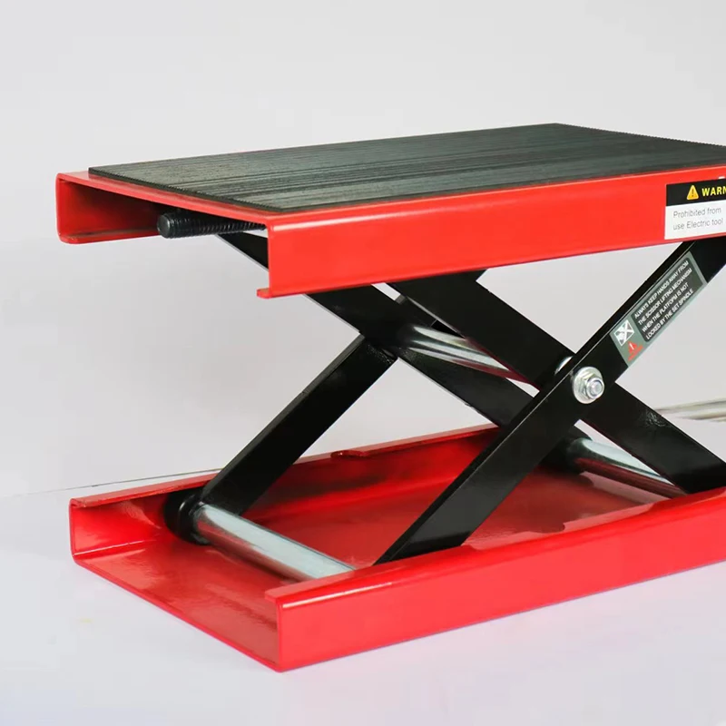 High Quality 1100lb 500kg Mechanical Maintenance Tools Stand Foldable Hydraulic Motorcycle Stand Mini Table Lift Jack