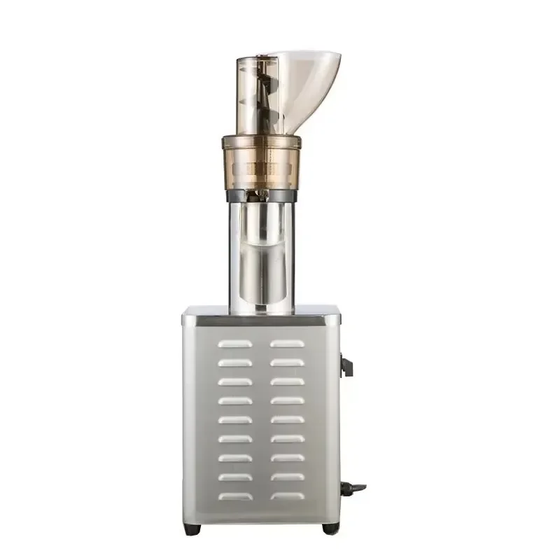 Commercial Wide-Mouth No-Cutting Slow Juicer Juice-Pulp Separation for Ginger Fruits Vegetables Nuts Street Vending Extractor