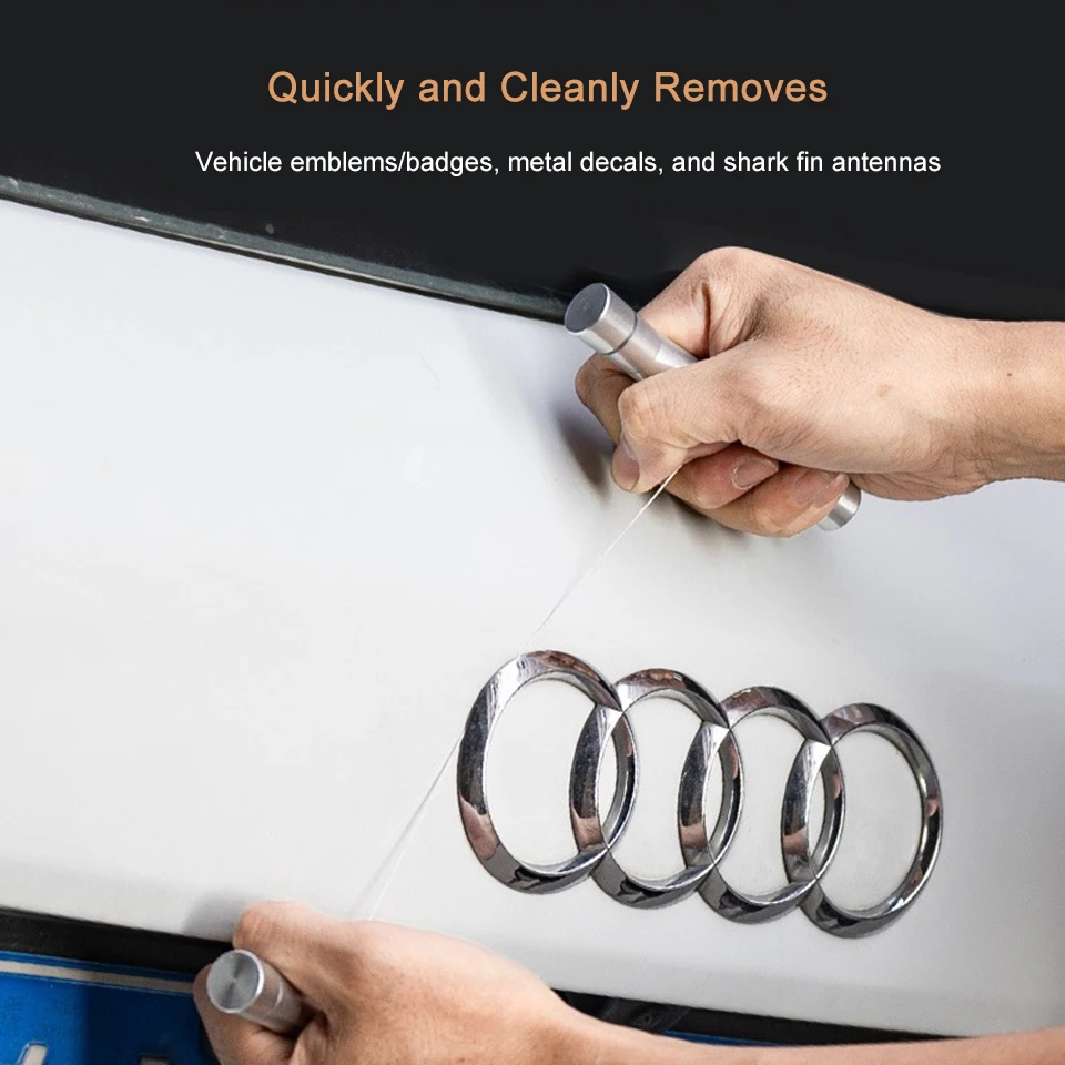 Alloy Car Emblem and Badge Removal Tool,Thin Edge Logo Scraper for Vinyl Wrap Installation, Shark Fin Antenna Removal Tool KLT-9