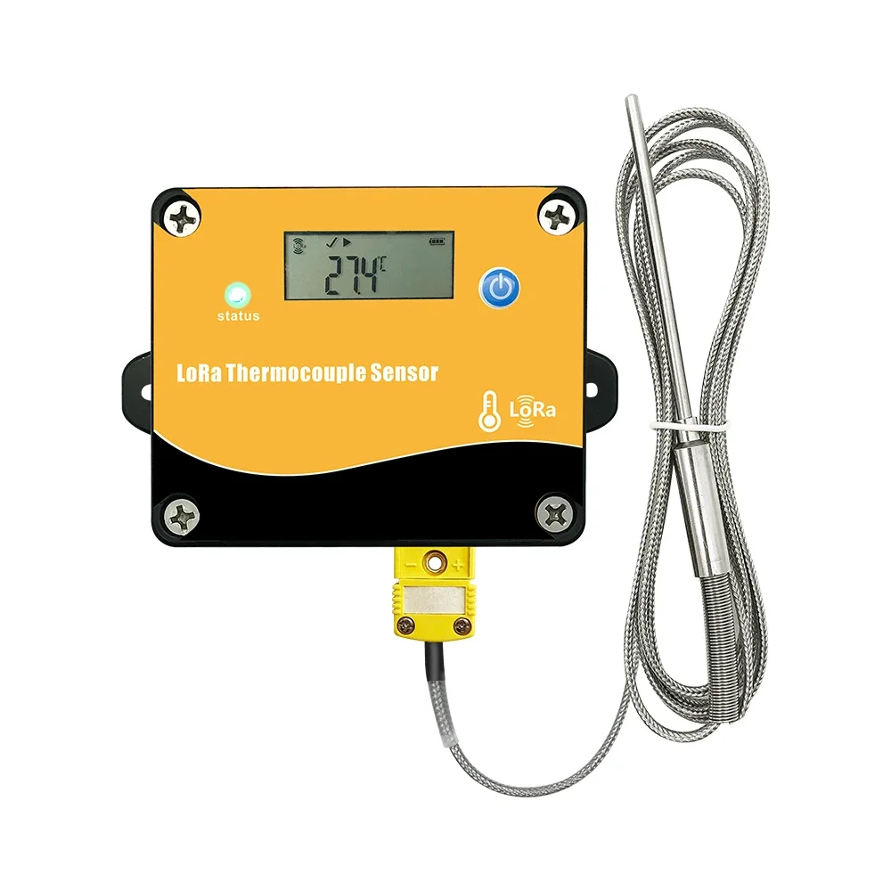 K Type Wireless LoRa thermocouple sensor high temperature monitoring sensor