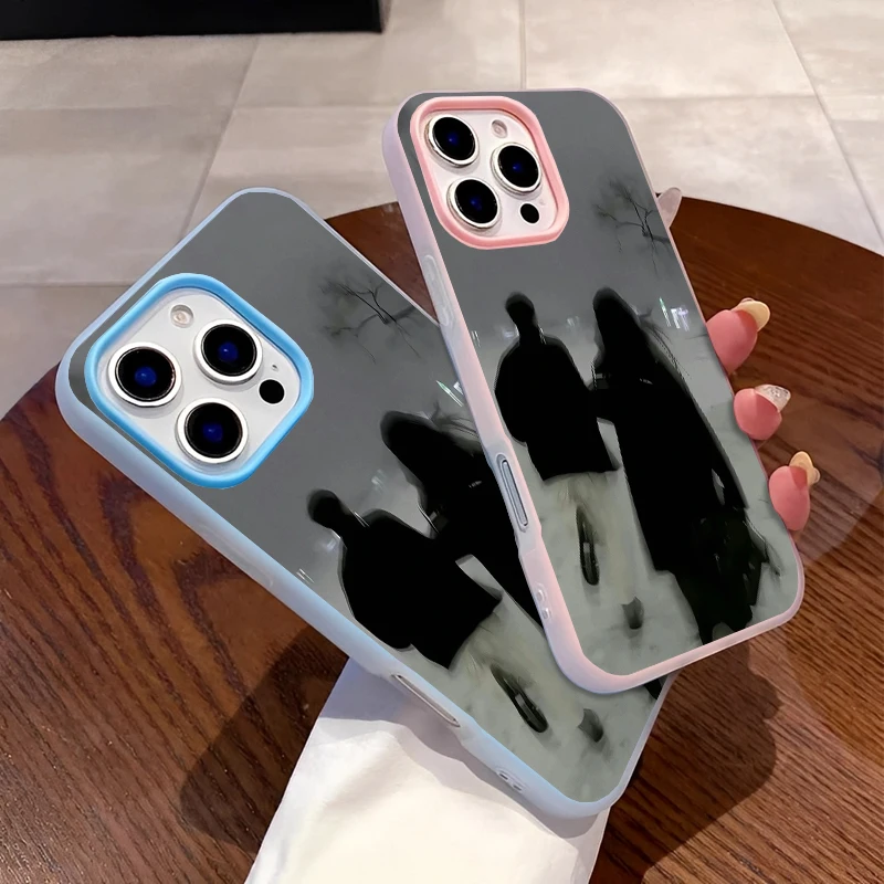 

Магнитный модный эстетический чехол для телефона с видом на спине для пары для IPhone 16, 15, 14, 13, 12, 11 Plus ProMax, противоударный чехол для телефона