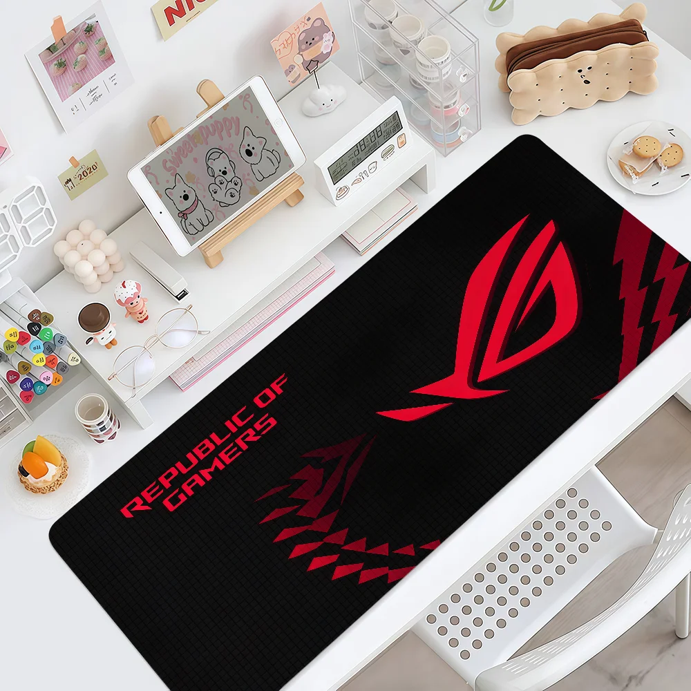 Mouse Pad MousePad Non-slip Lockedge Logo Office Student Gaming Thickened Large R-ROG Writing Cool Pad Cushion