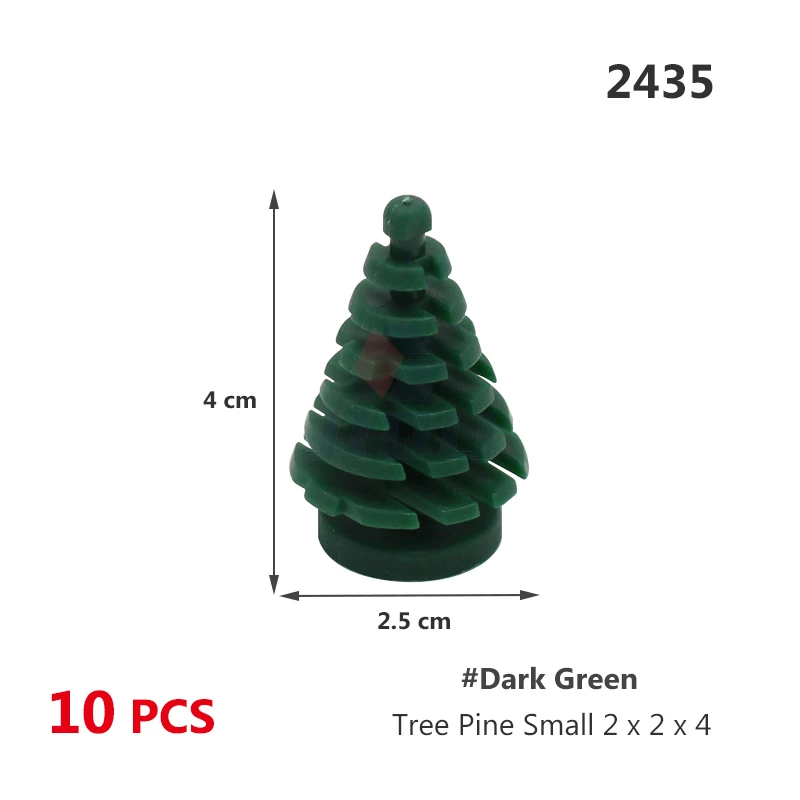 Stadt Pflanze Baum Zubehör Bausteine Dschungel Garten Teile Stamm Blatt Kiefer Zypresse Palm MOC Ziegel Spielzeug 6148 2435 3471 3778