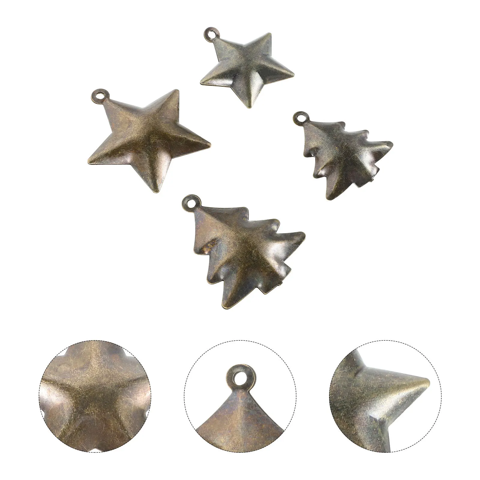 

20Pcs Vintage Bronze Jingle Bells Mini Metal Bells for DIY Craft Christmas Tree Wreath Ornaments Decoration Vintage Hanging Bell