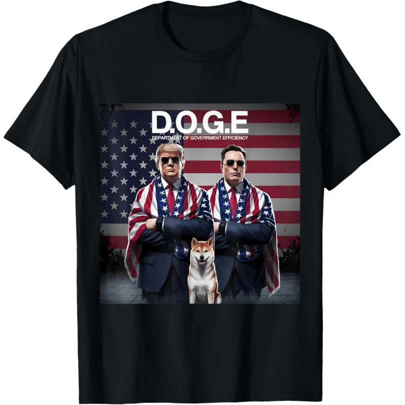 

Funny DOGE trump Crypto Meme Department of Government Efficiency T-Shirt