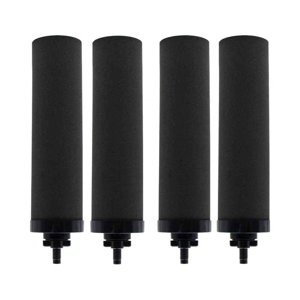 Renami 1 Micron Water Filter Replacement for Berkey BB9-2 Gravity System Black Purification Elements Pack 4 for Household Use