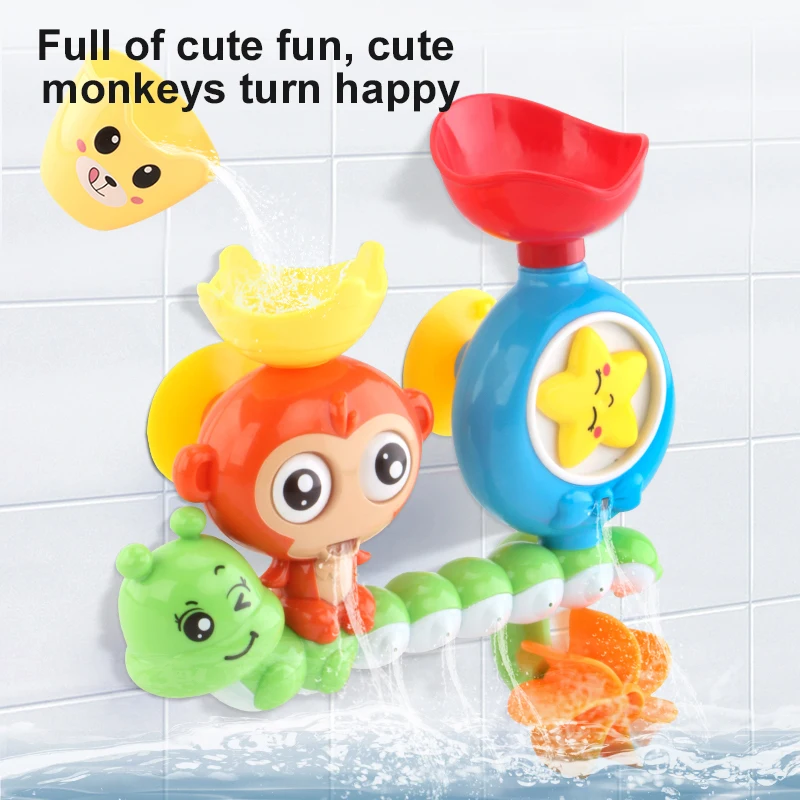 

Children Durable Summer Educational Safe Fun Kids Shower Toy Kids Toy Must-have Bath Interactive Carousel Waterplay Easy-to-use