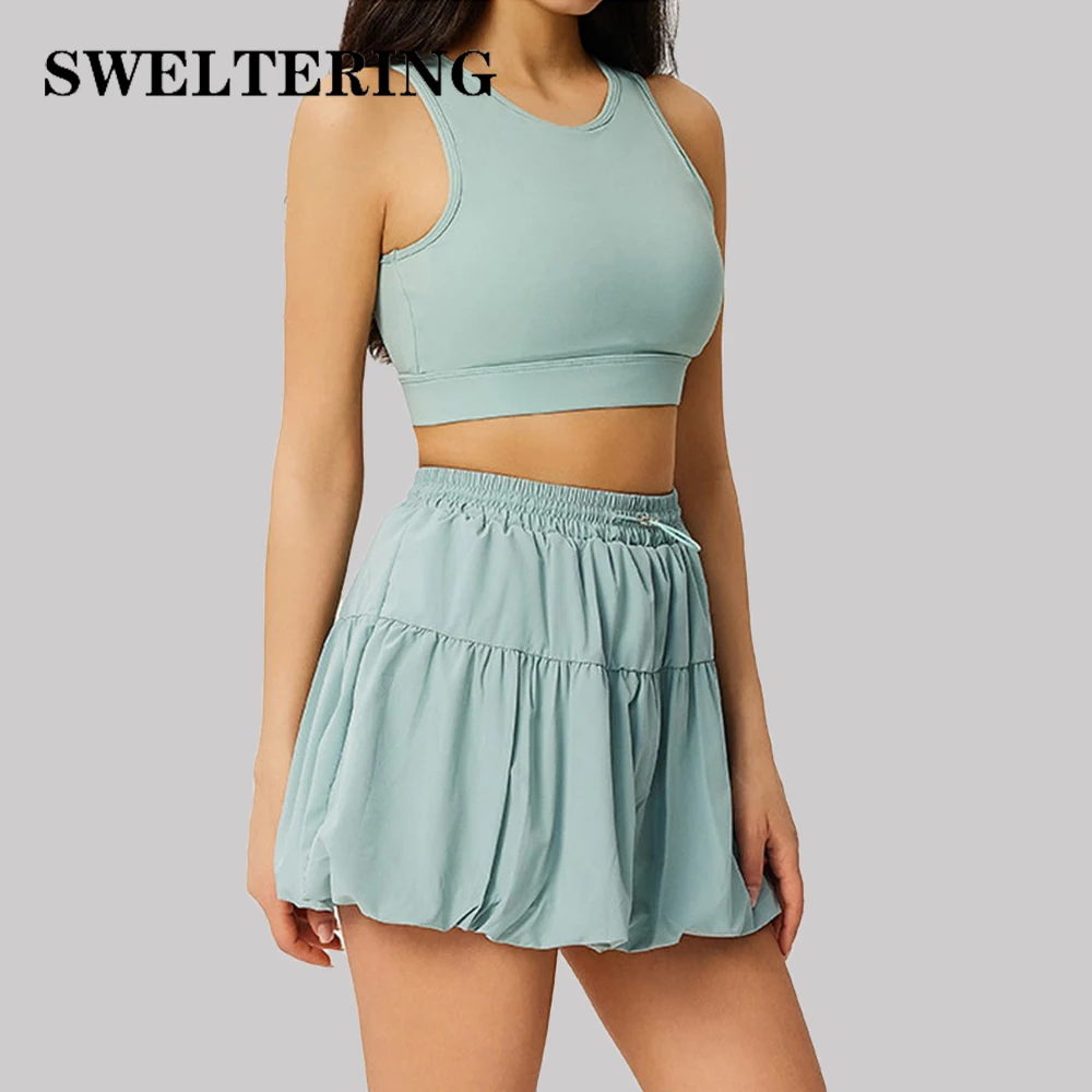 

Sports Set 2PCS Yoga Suit Shorts Gym Clothes Women's Tracksuit Fitness Outfits Short Underwear Training Workout Suit Sportswear