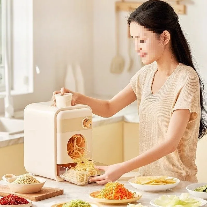 

Electric vegetable cutter, large diameter multi-function, kitchen household drum planer, slicer