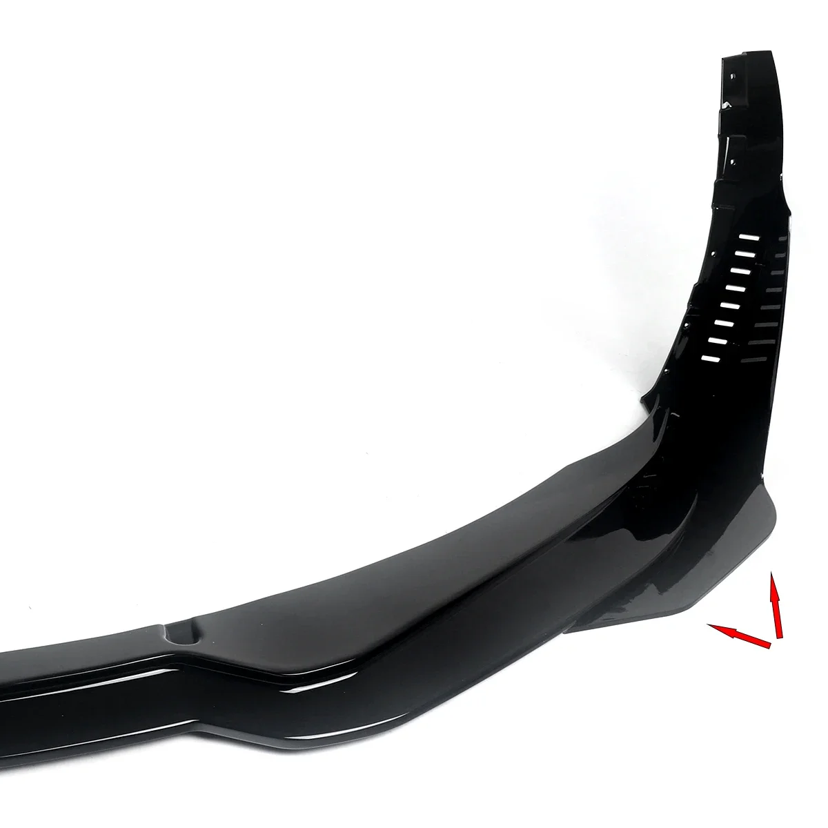 Für 14-19 Corvette C7 Z06 Bühne 3 Front Lip Splitter + Seite Winglets Glanz Schwarz