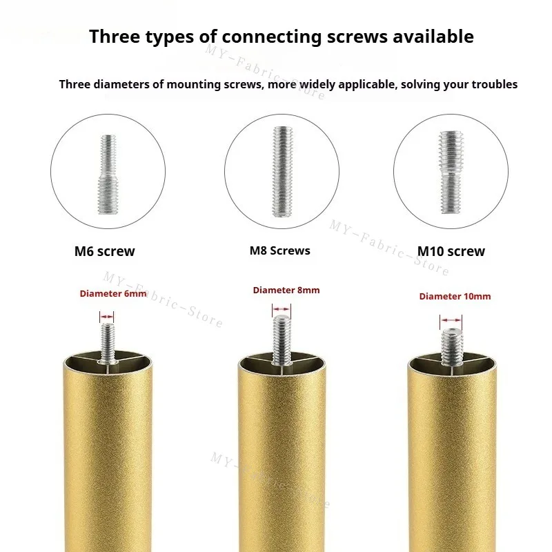 4Pcs Adjustable Furniture Leg M8 Aluminum Alloy Table Legs for TV Cabinet,Wardrobe,Raised Refrigerator Washing Machine Feet