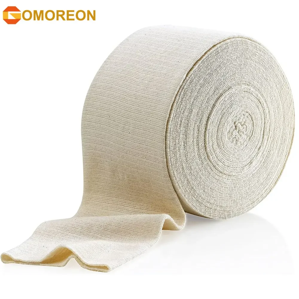 1Roll Elastic Tubular Bandage, Reusable Elastic Bandage Sleeve, Tubular Compression Bandage Roll for Leg, Knee, Arm & Elbow