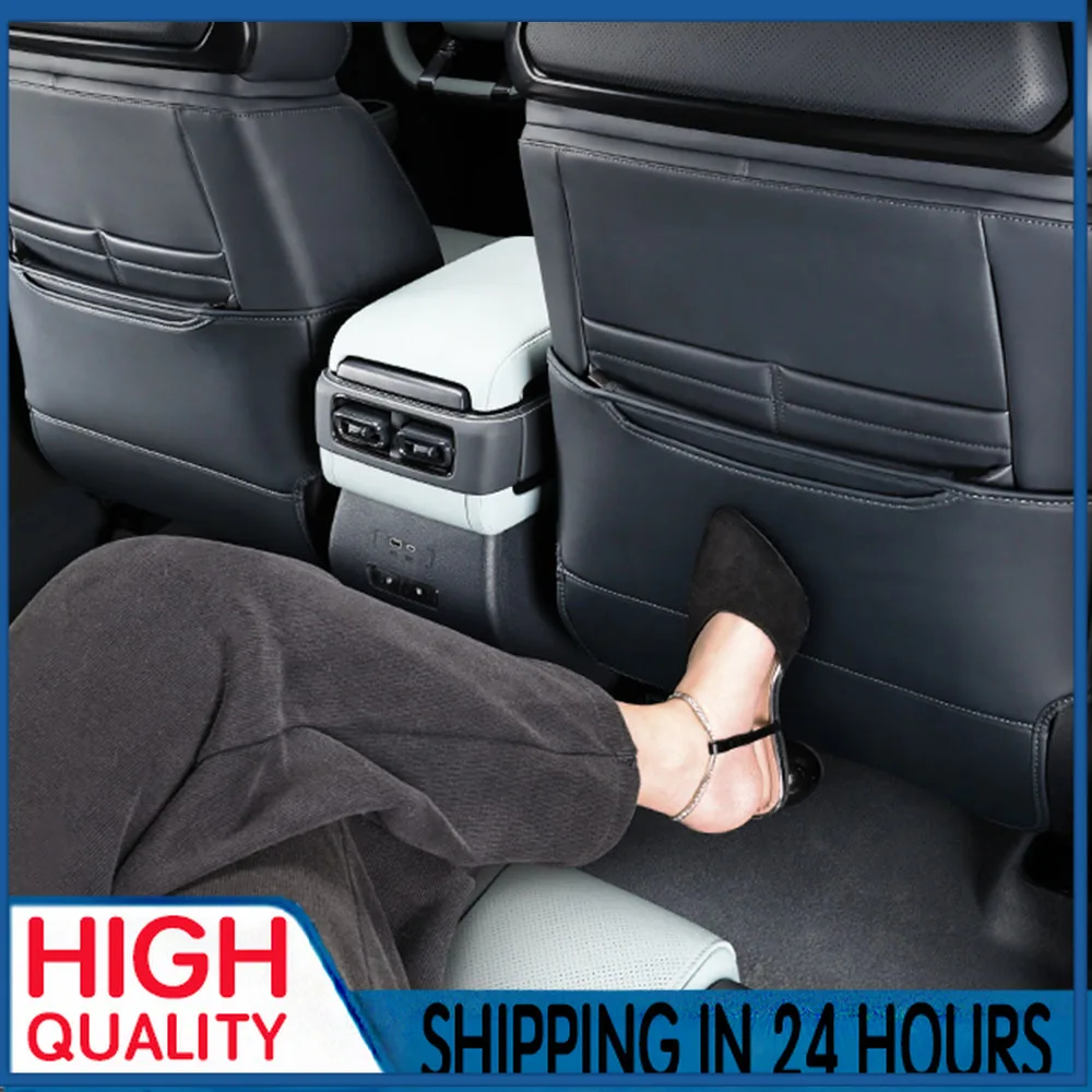 New Seat Back Anti Kick Pad for BYD Leopard 5 Original Color Leather Protective Anti-Kick Automotive Interior Accessories 2 Pcs