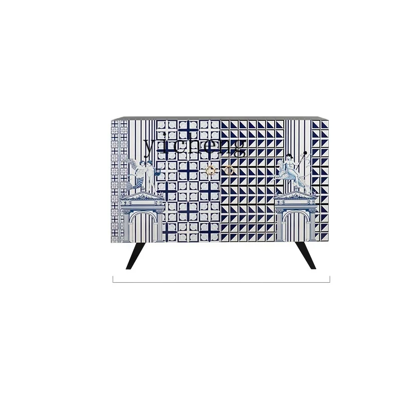 

retro series painted high cabinet medium antique art decorative cabinet storage side cabinet