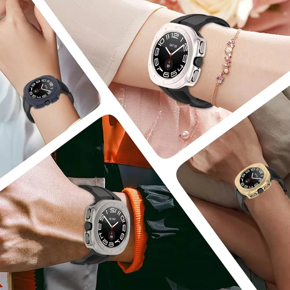 Screen Protector for Samsung Galaxy Watch Ultra Case 47mm Accessories Hard PC Frame Protective Bumper Galaxy Watch Ultra Cover image 4