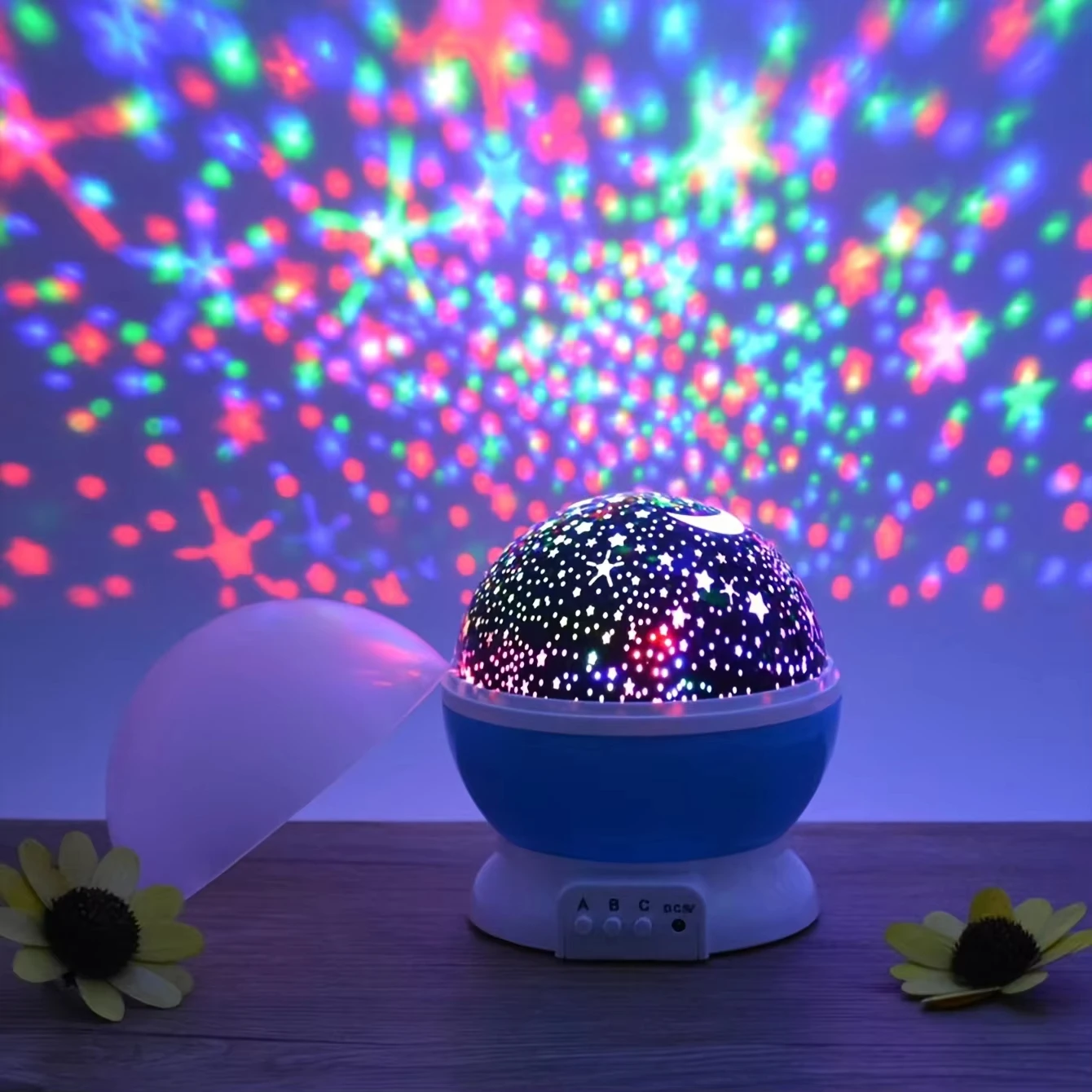 LED Night Light Nebula Star Projector 360 Degree Rotation 12 Light Color Changing with USB Cable Romantic Gifts for Women Child